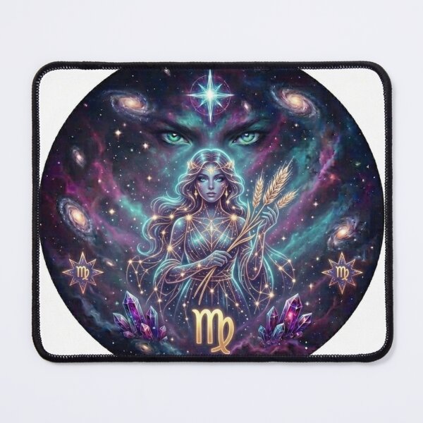 Item preview, Virgo Zodiac Sign Cosmic Art - Astrology and Horoscope Design designed and sold by BoldConcept43.
