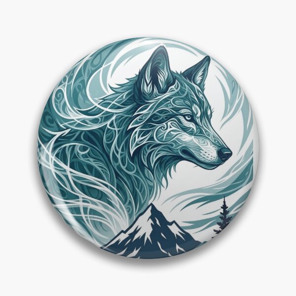 Item preview, Mystical Wolf Mountain T-Shirt Design designed and sold by GabeMountainArt.