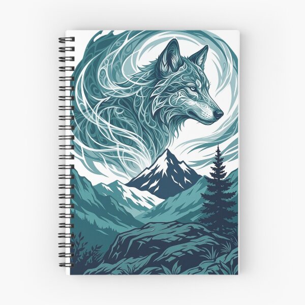 Item preview, Mystical Wolf Mountain T-Shirt Design designed and sold by Gabe1983.