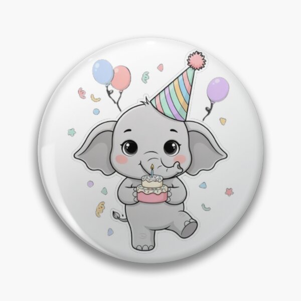 Item preview, A Happy Baby Elephant - Pastel Soft, Birthday Gift designed and sold by DigitfanStudio.