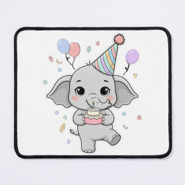 Item preview, A Happy Baby Elephant - Pastel Soft, Birthday Gift designed and sold by DigitfanStudio.