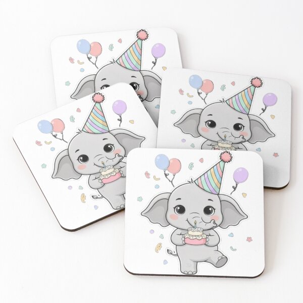 Item preview, A Happy Baby Elephant - Pastel Soft, Birthday Gift designed and sold by DigitfanStudio.