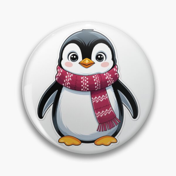 Item preview, Cute baby penguin wrapped in a scarf designed and sold by kidoramagic.