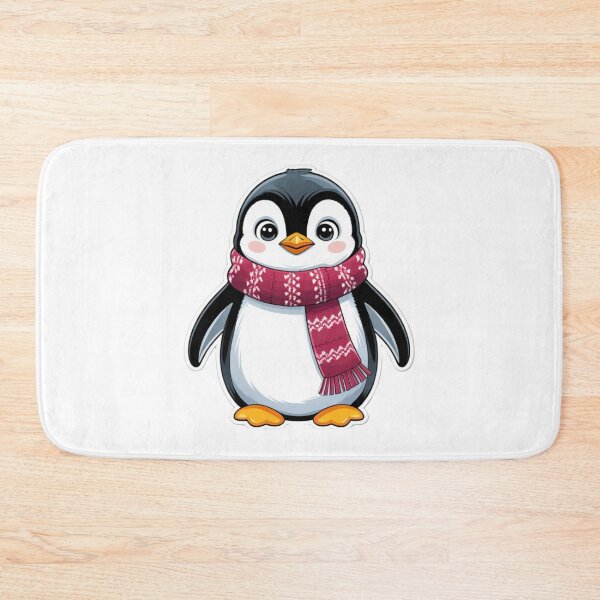 Item preview, Cute baby penguin wrapped in a scarf designed and sold by kidoramagic.