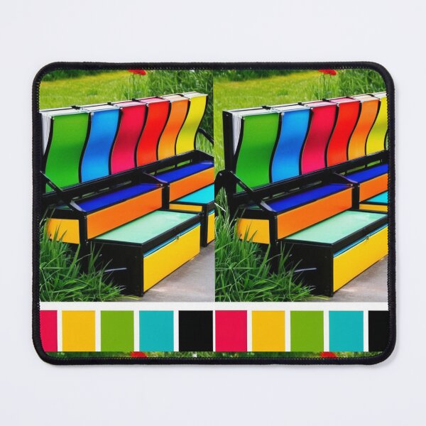 Item preview, Design - Modular Storage Lockers, Geometric Composition with Bright Colors designed and sold by Reverso-Design.