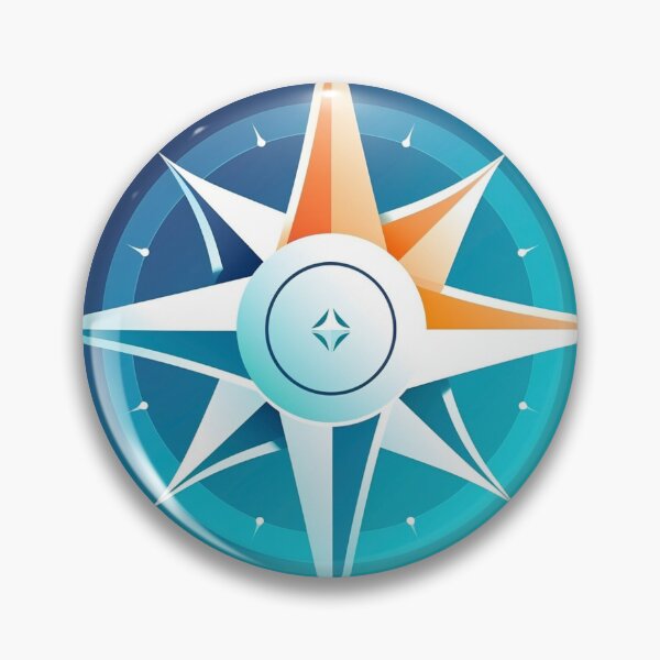 Artikelvorschau, Kompass-Emblem entworfen und verkauft von MiraCleAI.