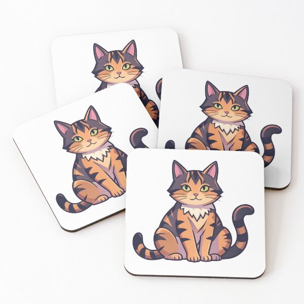 Item preview, Cute Tabby Cat Cartoon Orange Brown Kitten designed and sold by KCasual.
