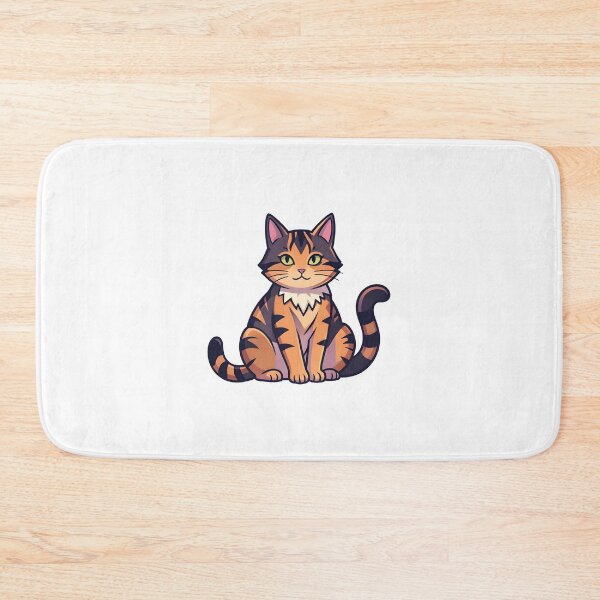 Item preview, Cute Tabby Cat Cartoon Orange Brown Kitten designed and sold by KCasual.
