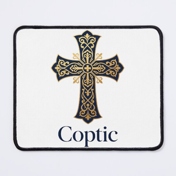 Item preview, Coptic Cross Ornate Gold Symbol" أو "Ancient Coptic Heritage Decorative Cross designed and sold by WonderDokkan.