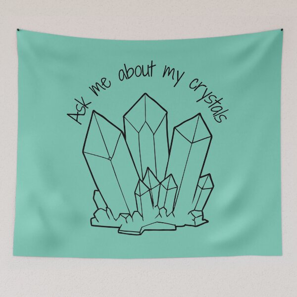 Item preview, Ask Me About My Crystals Iridescent Design designed and sold by Vileprint.