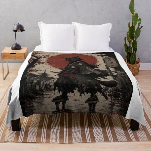 Item preview, Black Cat Samurai | Anthropomorphic Ronin in Ancient Japan designed and sold by ITSimagination.