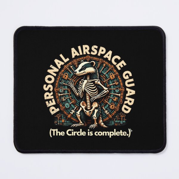 Item preview, Personal Airspace Guard Badger Skeleton T-Shirt designed and sold by artlife4.