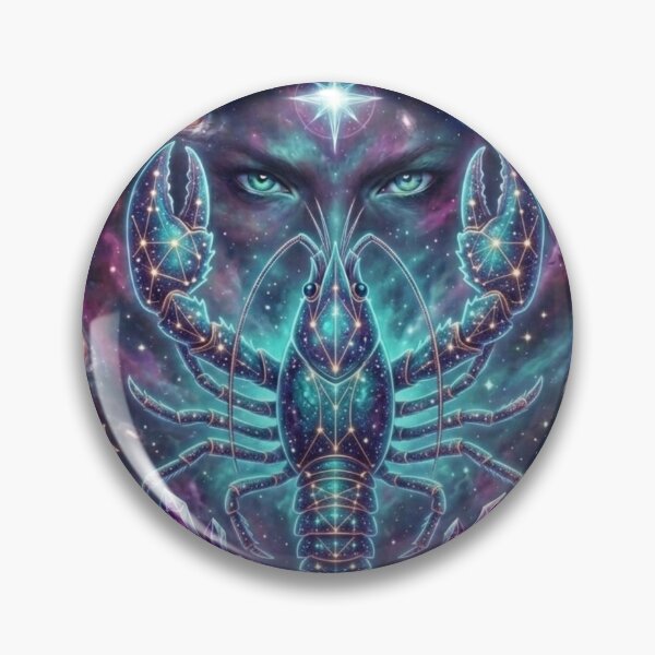 Item preview, Cancer Zodiac Sign Cosmic Art - Astrology and Horoscope Design designed and sold by BoldConcept43.