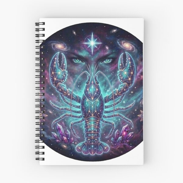 Item preview, Cancer Zodiac Sign Cosmic Art - Astrology and Horoscope Design designed and sold by BoldConcept43.