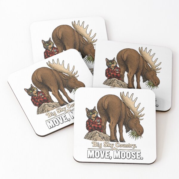Item preview, Montana Tortie — Moose Cat Big Sky Humor Gift designed and sold by Martin's_Design.