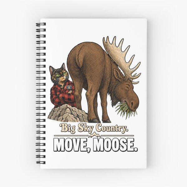 Item preview, Montana Tortie — Moose Cat Big Sky Humor Gift designed and sold by Martin's_Design.
