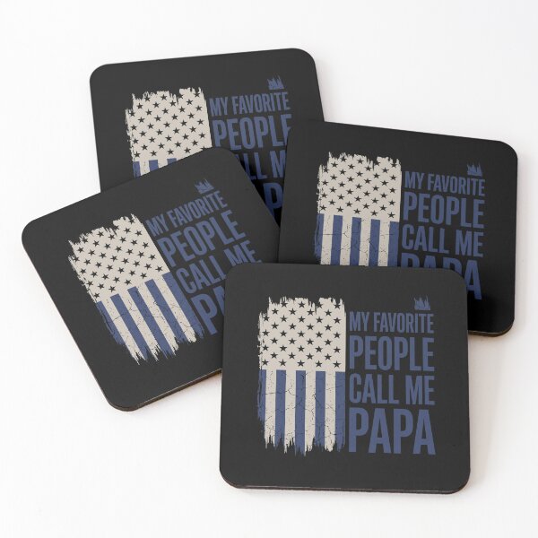 Item preview, My Favorite People Call Me Papa Grandfather Patriotic American Flag designed and sold by SofenArt.