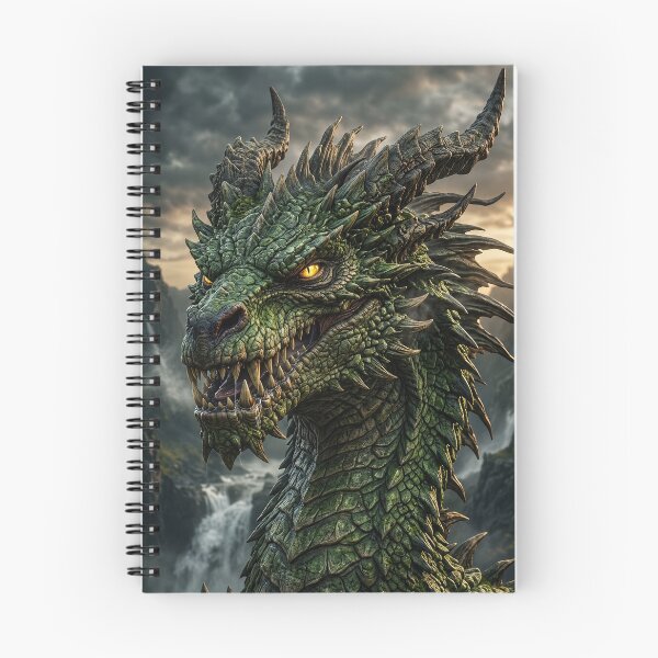 Item preview, Emerald Dragon Warlord | Ancient Forest Dragon Fantasy Art designed and sold by DrakariArt.