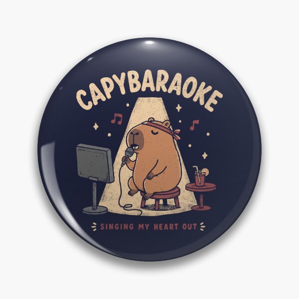 Item preview, Capybaraoke designed and sold by fathi Illustration.