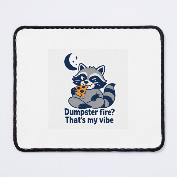 Item preview, Mischievous Raccoon Pizza designed and sold by Driftmark.