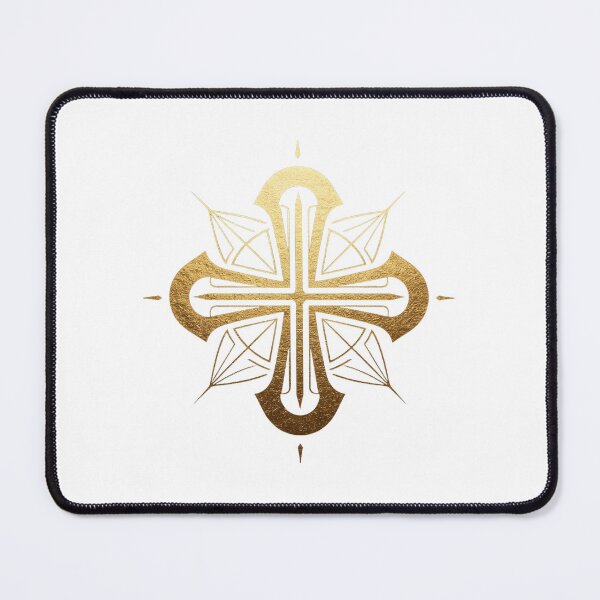 Item preview, Minimalist Golden Radiant Cross" أو "Elegant Modern designed and sold by WonderDokkan.