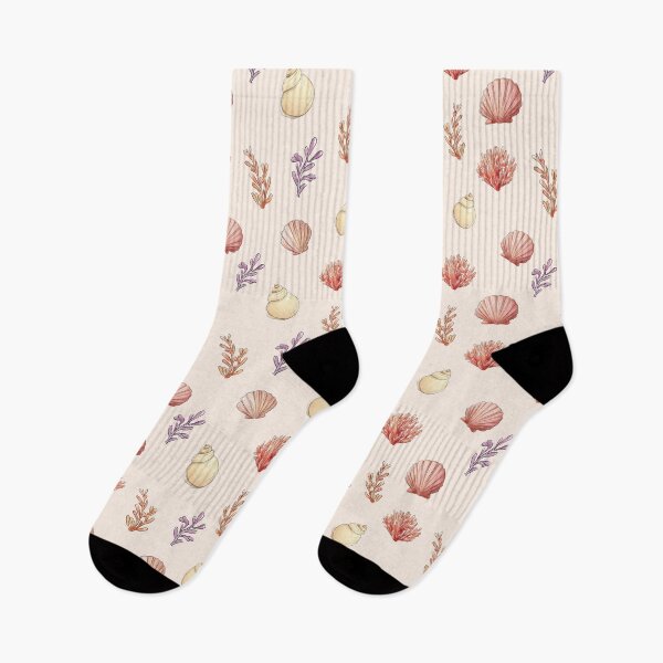 Item preview, Cute seamless pattern with seashells - pastel ocean animal print for nursery decor. designed and sold by ArtFairy38.