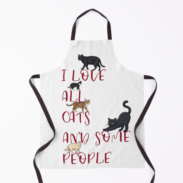 Item preview, I Love All Cats and Some People – Funny Cat Lover Quote Design designed and sold by BlackCat Vibe.