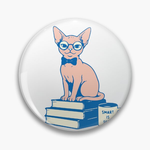 Item preview, Studyng Sphynx - Brainy Cat  designed and sold by RedStreamStudio.