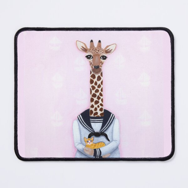 Item preview, The Giraffe and the Kitten designed and sold by KilkennyCat Art.