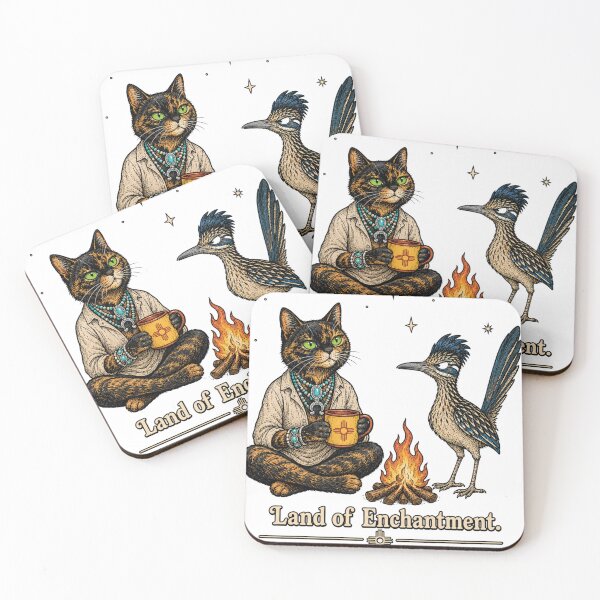 Item preview, New Mexico — Tortie Cat Roadrunner Humor Gift designed and sold by Martin's_Design.