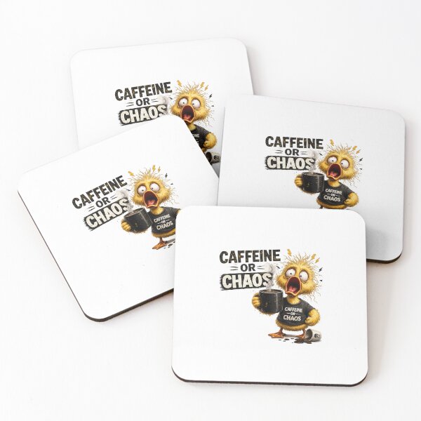 Item preview, Caffeine Or Chaos Funny Coffee Duck Shirt | Coffee Lover Gift designed and sold by smartprintuk.