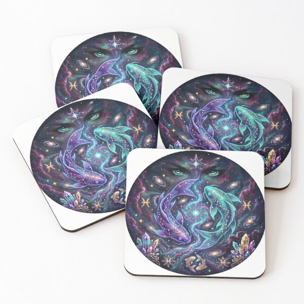 Item preview, Pisces Zodiac Sign Cosmic Art - Astrology and Horoscope Design designed and sold by BoldConcept43.