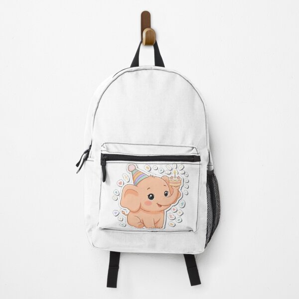 Item preview, A Cheery Baby Elephant - Pastel Soft Orange, Birthday Gift designed and sold by DigitfanStudio.