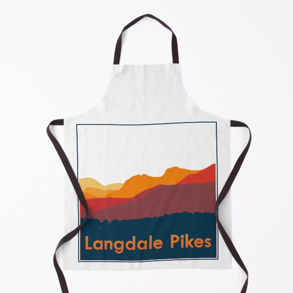 Item preview, Stylised view of Langdale Pikes from Waterhead in Ambleside (v3) designed and sold by LazloWoodbine.