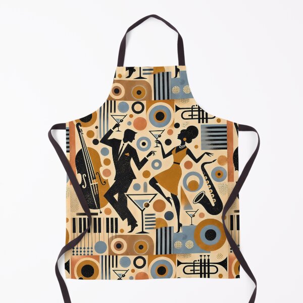 Item preview, Mid Century Modern Abstract Martini Jazz Party designed and sold by Lee Hiller Designs.