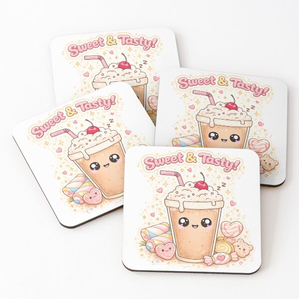 Item preview, Sweet & Tasty Kawaii Milkshake with Candy and Cherry | Cute Dessert Aesthetic Graphic Tee designed and sold by sumodesign.
