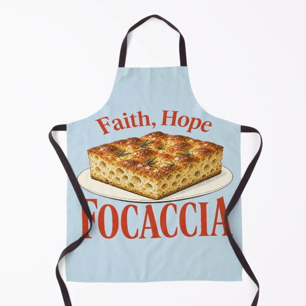 Item preview, Faith Hope Focaccia Vintage Rosemary Bread Lover designed and sold by POD DYNASTY | Original Print On Demand T-Shirt Graphics.