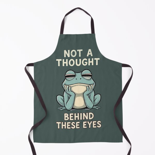 Item preview, Not A Thought Behind These Eyes Cute Frog designed and sold by BooDesignStudio.