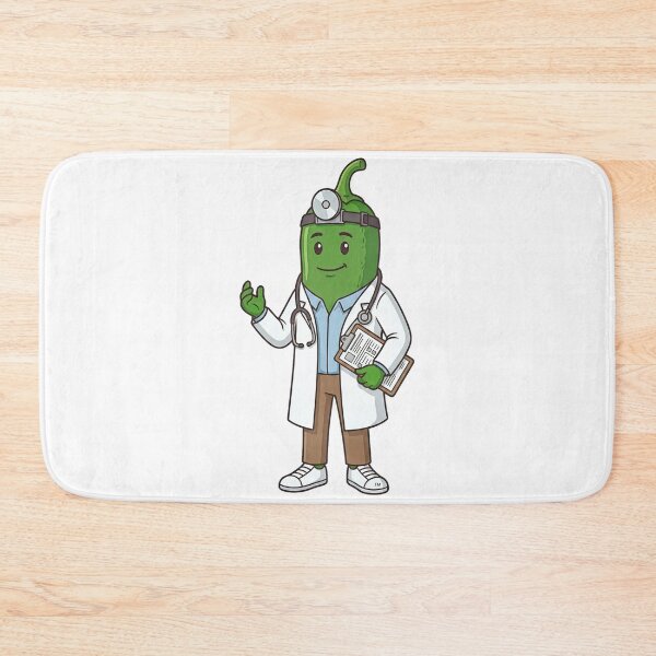 Item preview, Dr. Gordo Chilli — Cute Jalapeño Doctor Kawaii Food Art | Conditioned For Kindness designed and sold by monolithstudio.