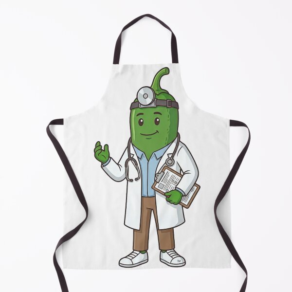 Item preview, Dr. Gordo Chilli — Cute Jalapeño Doctor Kawaii Food Art | Conditioned For Kindness designed and sold by monolithstudio.