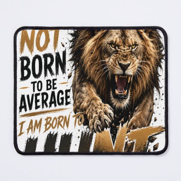 Item preview, Born to hunt- fierce lion motivation typography design designed and sold by urbanshop7.