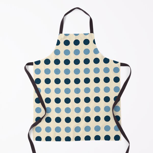 Item preview, Bold Navy Cream and Blue Polka Dots Pattern designed and sold by Anna Studio Co.