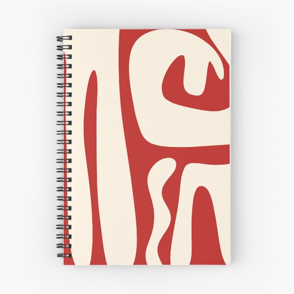 Item preview, Mid Century Modern Abstract Kwaito Pattern in Red and Cream designed and sold by kierkegaard.