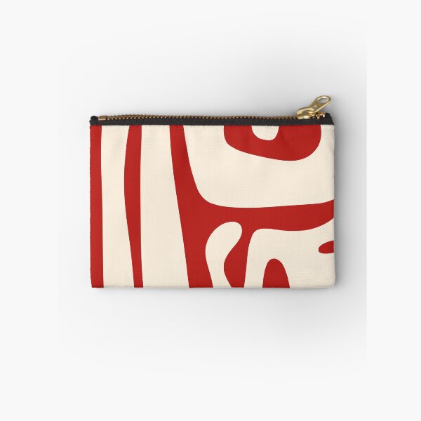 Item preview, Mid Century Modern Abstract Kwaito Pattern in Red and Cream designed and sold by kierkegaard.