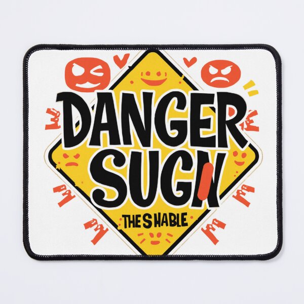 Item preview, Danger Sucks The S Hable Funny Warning Sign Graphic T-Shirt | Meme Humor Design designed and sold by Vvmd.
