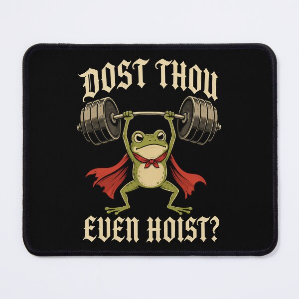 Item preview, Dost Thou Even Hoist Frog Gym Humor designed and sold by Victor Shadehorn.