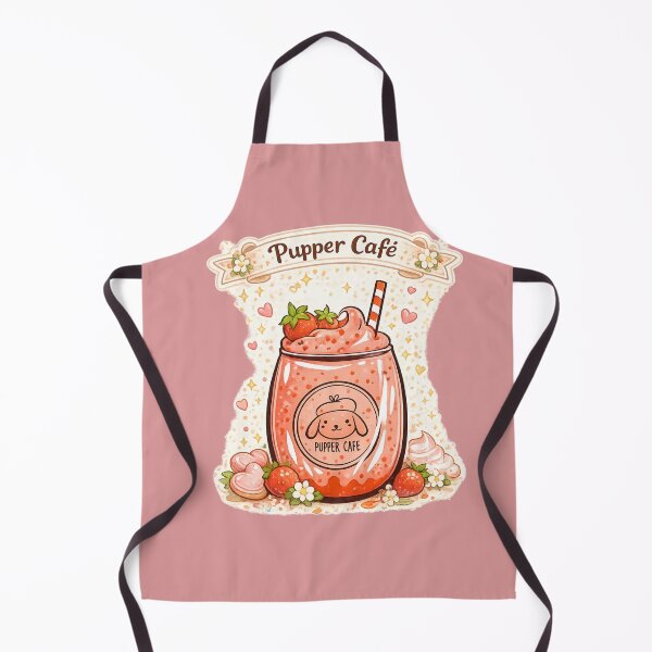 Item preview, Pupper Cafe Kawaii Strawberry Smoothie | Cute Puppy Drink Aesthetic Dessert Graphic Tee designed and sold by sumodesign.