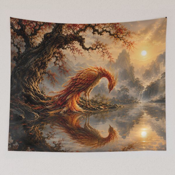 Item preview, Phoenix Reflection of Silence designed and sold by ManJiangHong.