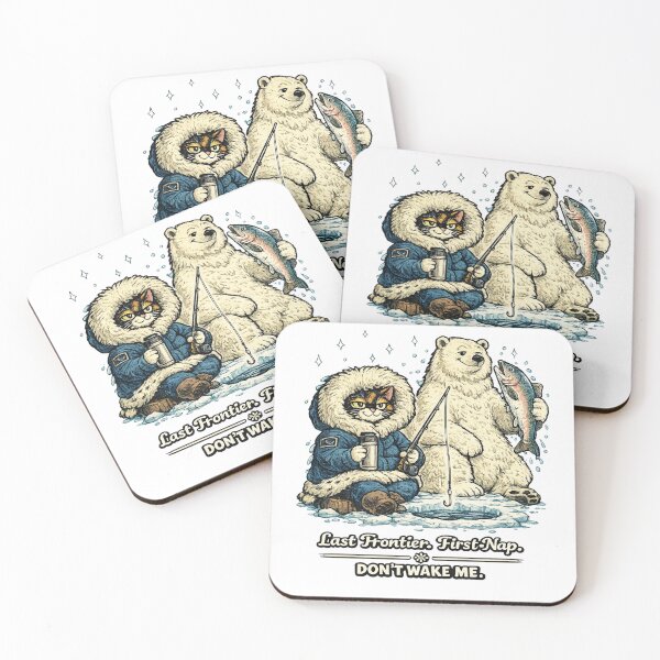 Item preview, Alaska Tortie — Ice Fishing Cat Polar Bear Humor Gift designed and sold by Martin's_Design.