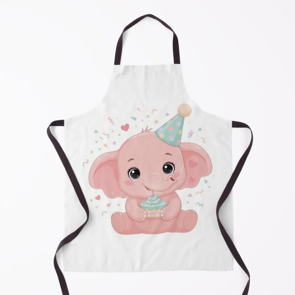 Item preview, A Cheery Baby Elephant - Pastel Soft Pink, Birthday Gift designed and sold by DigitfanStudio.